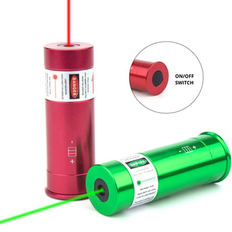 12GA Green Laser Boresighter 12GA Laser Bore Sight ကို ဖွင့်/ပိတ်ပါ။