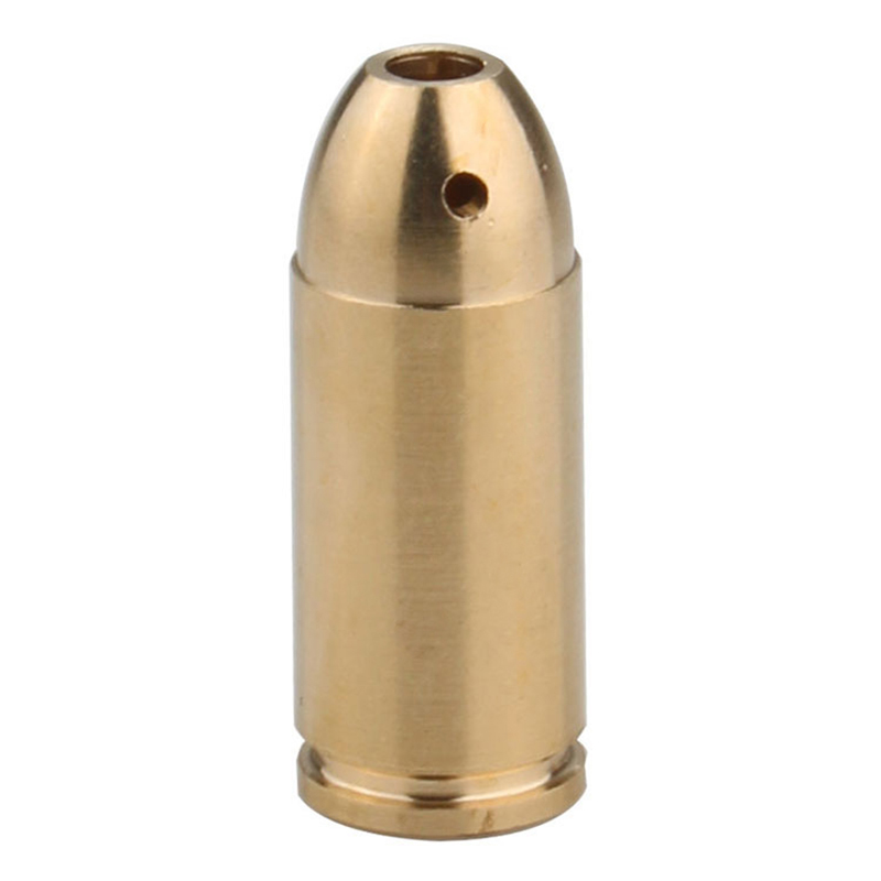 Brass 45 ACP Laser Bore Sight Cartridge ကို ပိတ်ထားသည်။