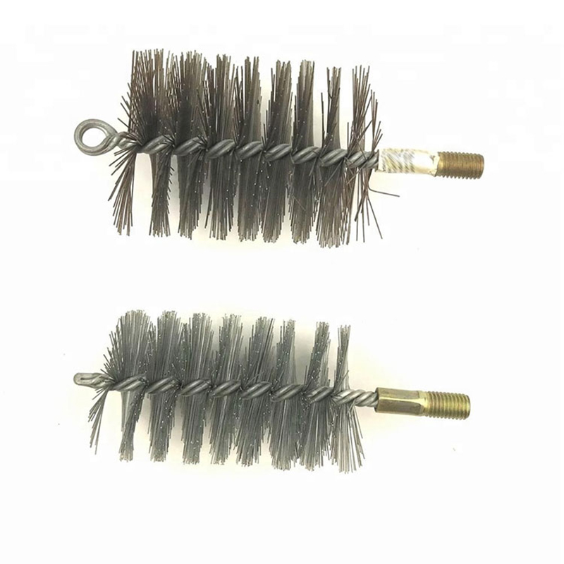 Galvanized Steel Wire သို့မဟုတ် Stainless သို့မဟုတ် Steel သို့မဟုတ် Brass Wire Tube Brush နှင့် Nut
