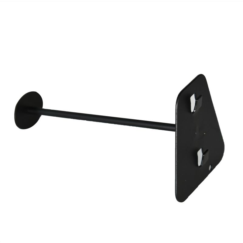 Perferated plates များအတွက် Utility Hook သည် အံဝင်ခွင်ကျဖြစ်သော Hook Hard Steel ချိတ်ဖြင့် သံချေးတက်နေသော အနက်ရောင်ကို ပြသနေသည်